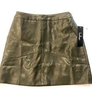 Lulu’s Faux Leather Mini Skirt